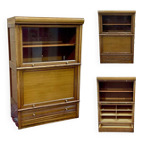 Mahogany and oak office display cabinet from the MD brand, manufactured in the 1960s - removable