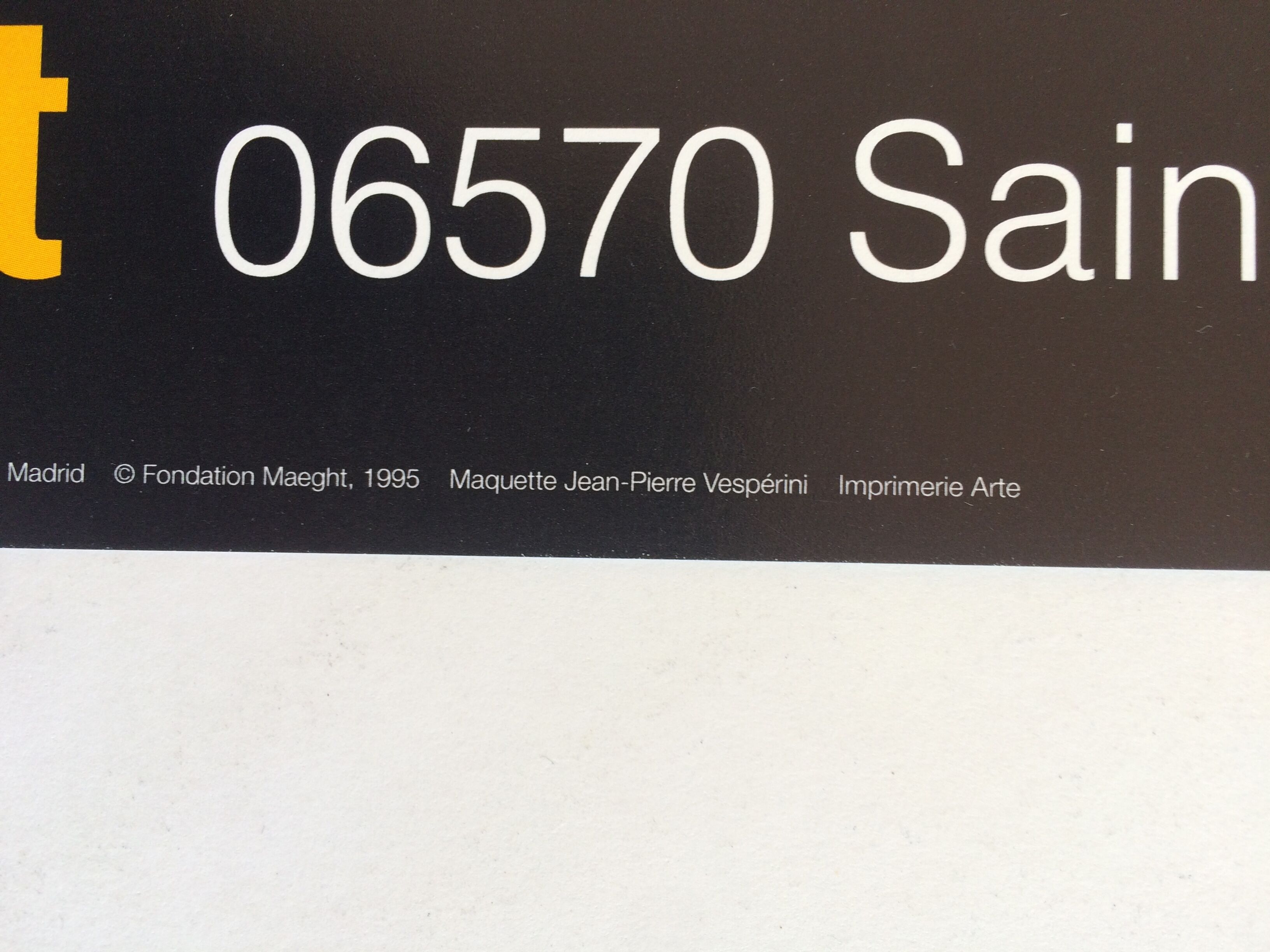 Four-color exhibition poster