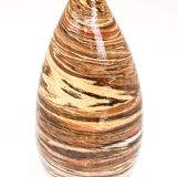 Sand, terracotta and brown soliflore vase in mixed earth