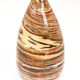 Vase soliflore sable, terracotta et marron en terre mêlée