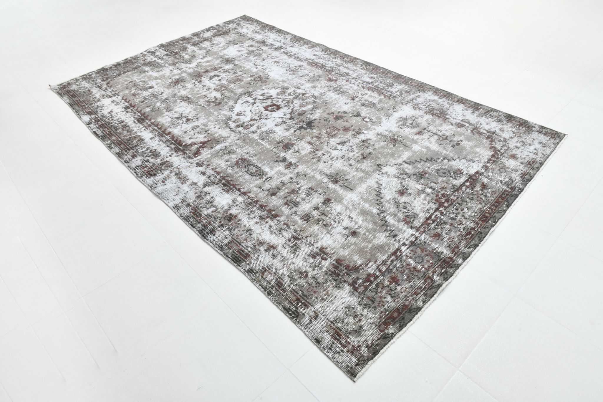Turkish vintage large living room rug 313x188cm