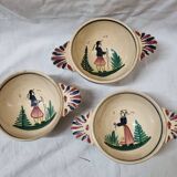 Bol à oreilles faïencerie HB Quimper 1930
