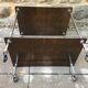 Steel and formica dessert table