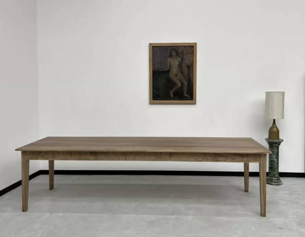 250 X 90 farmhouse table in contemporary edition