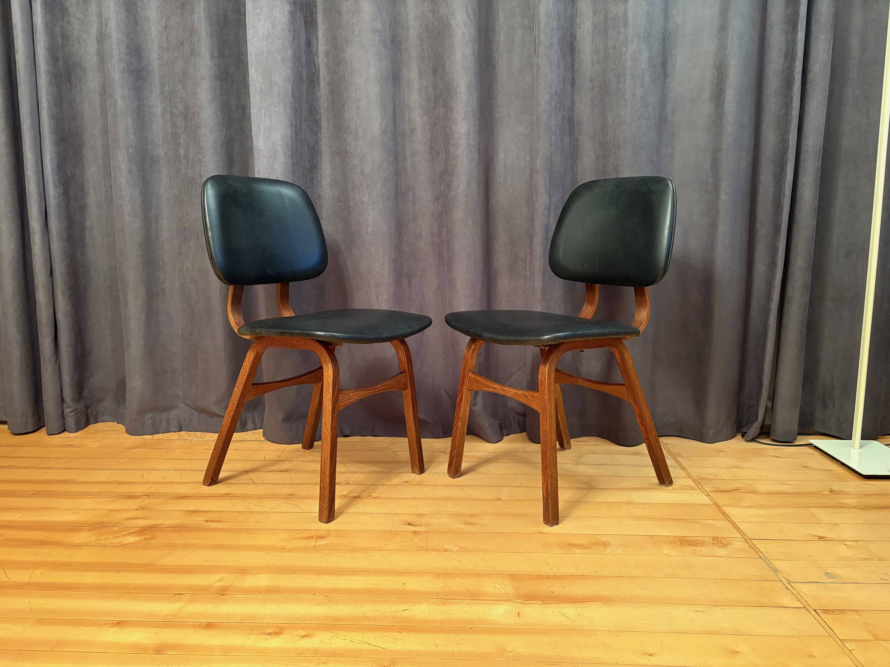 Pair of Borge Mogensen-style chairs, Denmark, 1960s