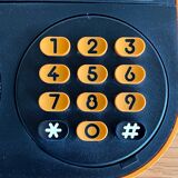 Phone orange pop art vintage telic ptt 1975 design f. quirin