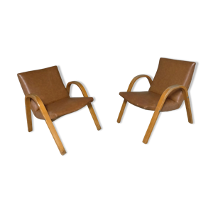 Paire de fauteuils 1950 - wood