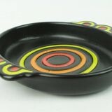 Colorful ceramic bowl side dish snack bowl herbolzheimer ceramic 1960s 70s wgp model no. 245-22