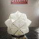 Old ceiling lamp globe opalescent glass rare model Ø 18 cm ART DECO 1930 POLYEDRE 96 faces