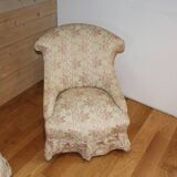 Ensemble méridienne et fauteuil crapaud Napoléon III