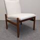 Scandinavian modernist rocking chair in teak, Denmark 1960.