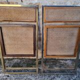 Italian cane folding chairs