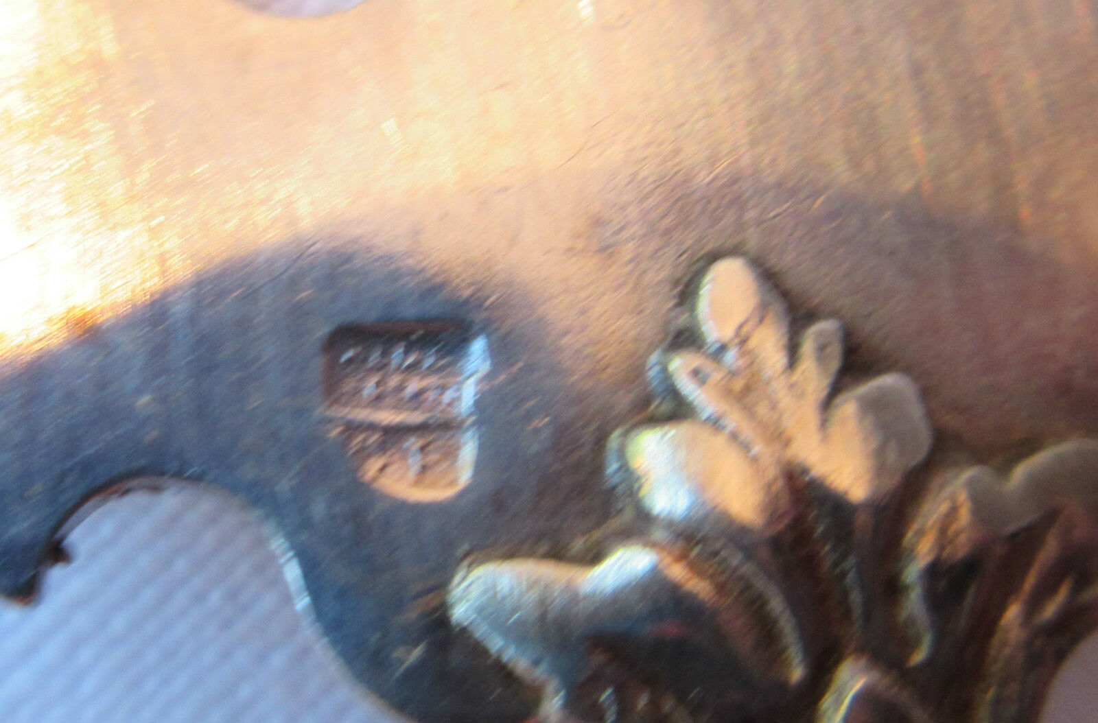 Art Nouveau cute service, 4 filled silver cutlery, chiseled, hallmark