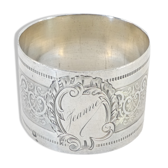 Solid silver towel round minerva orfevre hage henri