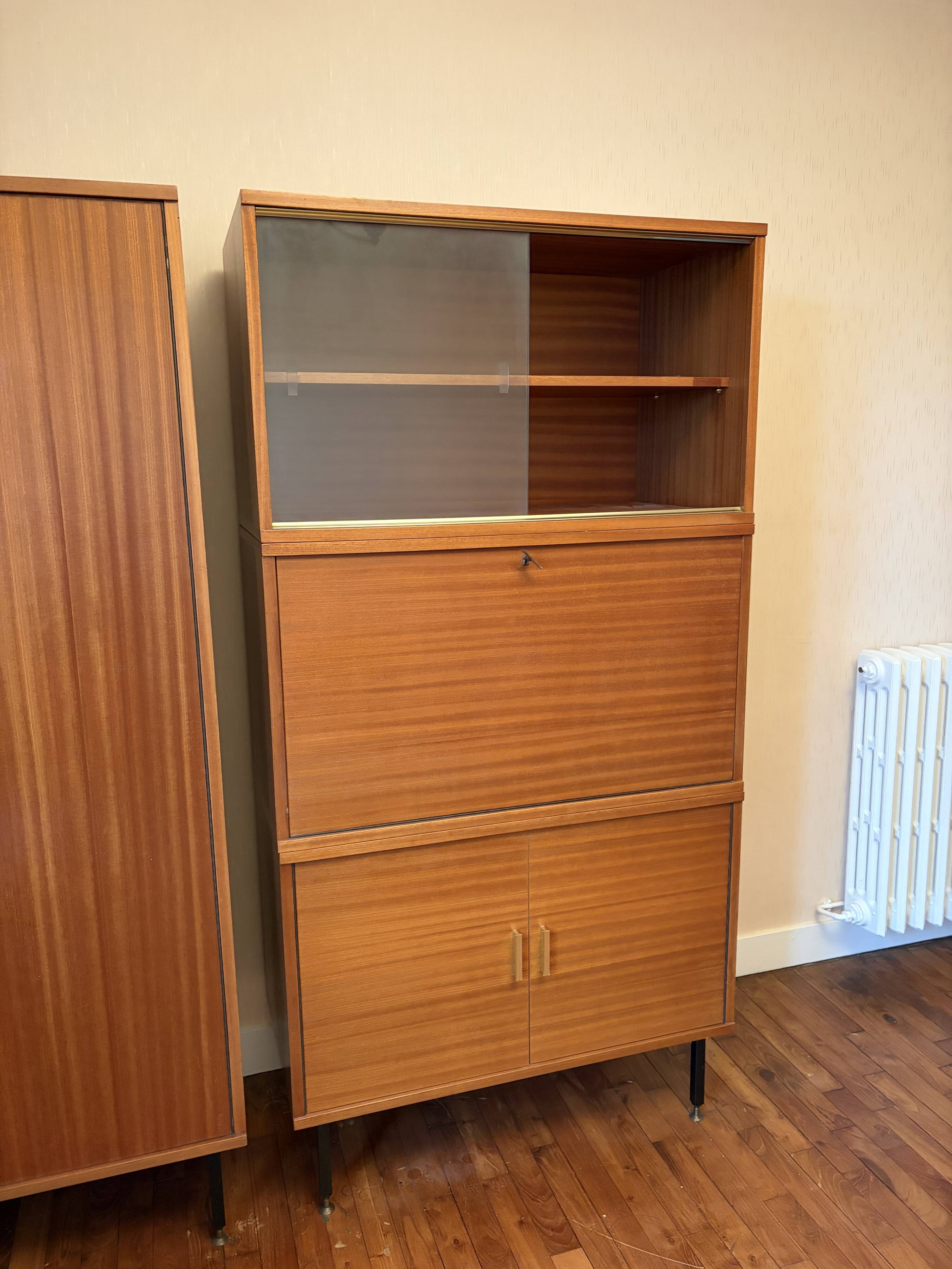 Vintage wooden secretary