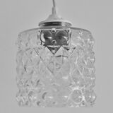 Globe cylinder Glass molded embossed transparent bubble