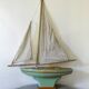 Tirot 401 wooden basin sailboat, old toy
