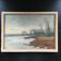 Ancient painting lake landscape