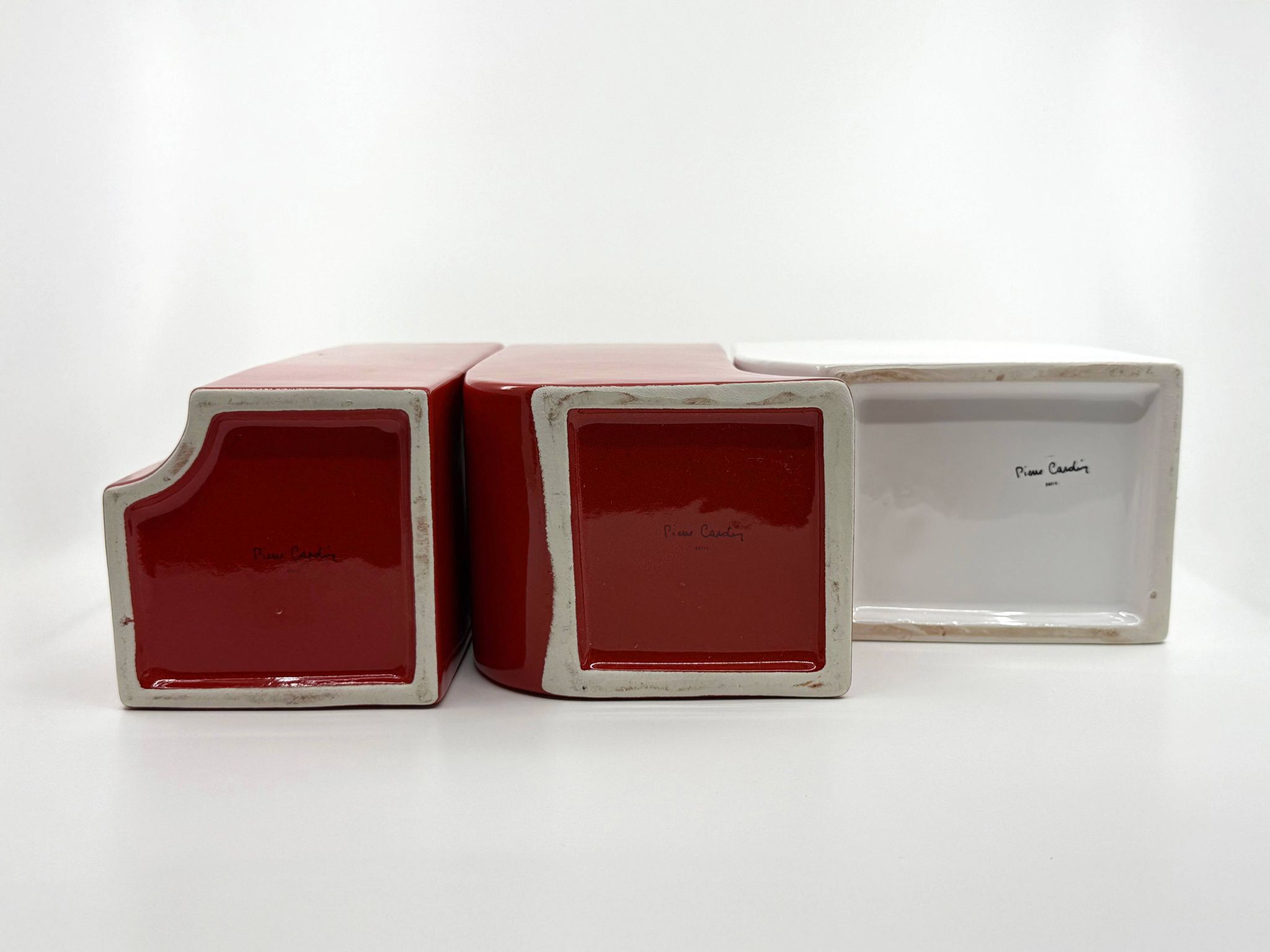 Very rare set of 3 ceramic vases • Pierre Cardin • Circa 1968