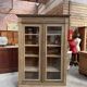 Showcase in oak from the late 19th century.