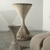 Willy Guhl and Antonn Bee diabolo planters for Eternit 1950s/60s