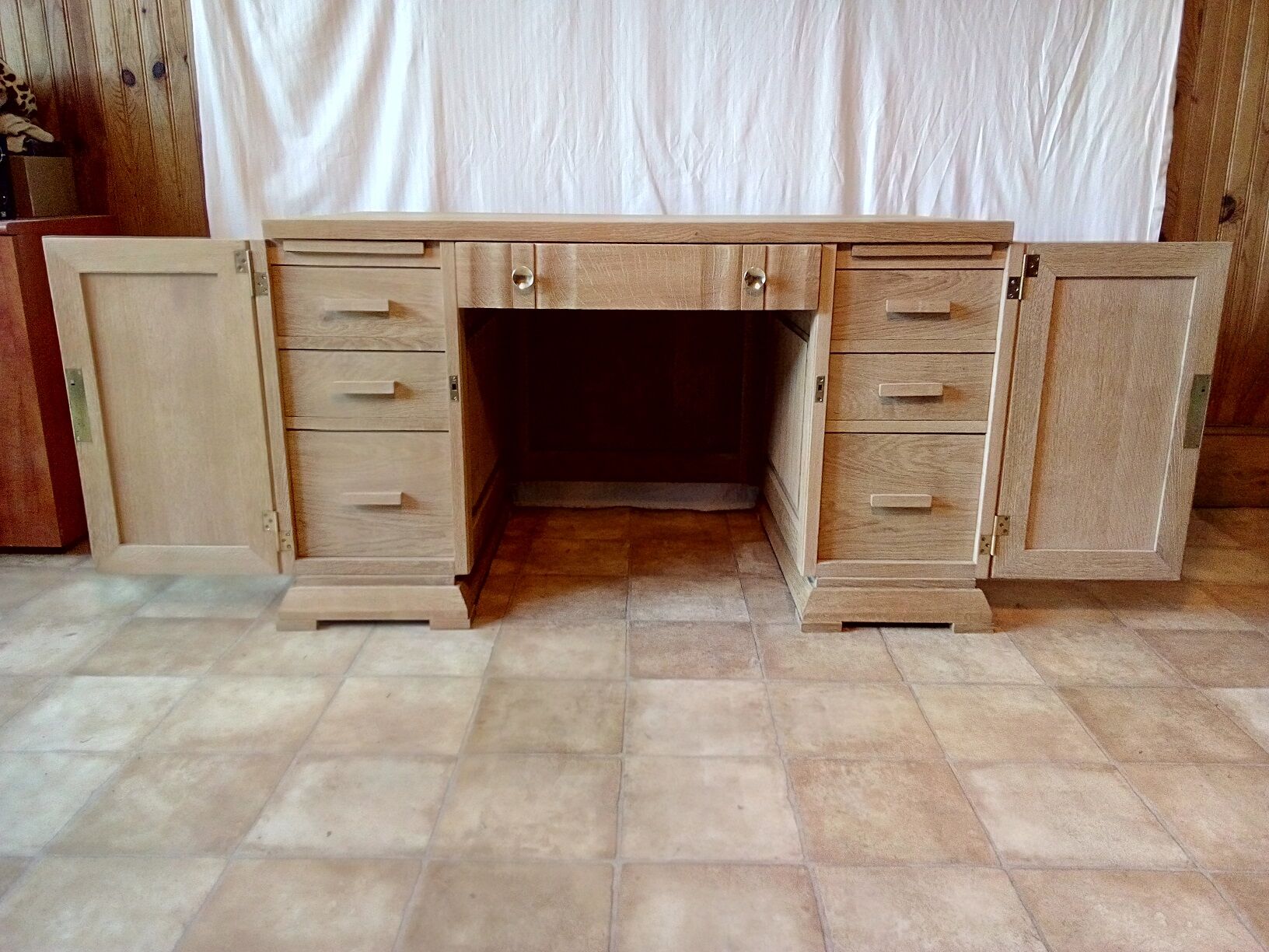 Desk oak art deco 1940