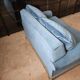 Turquoise blue velvet convertible sofa