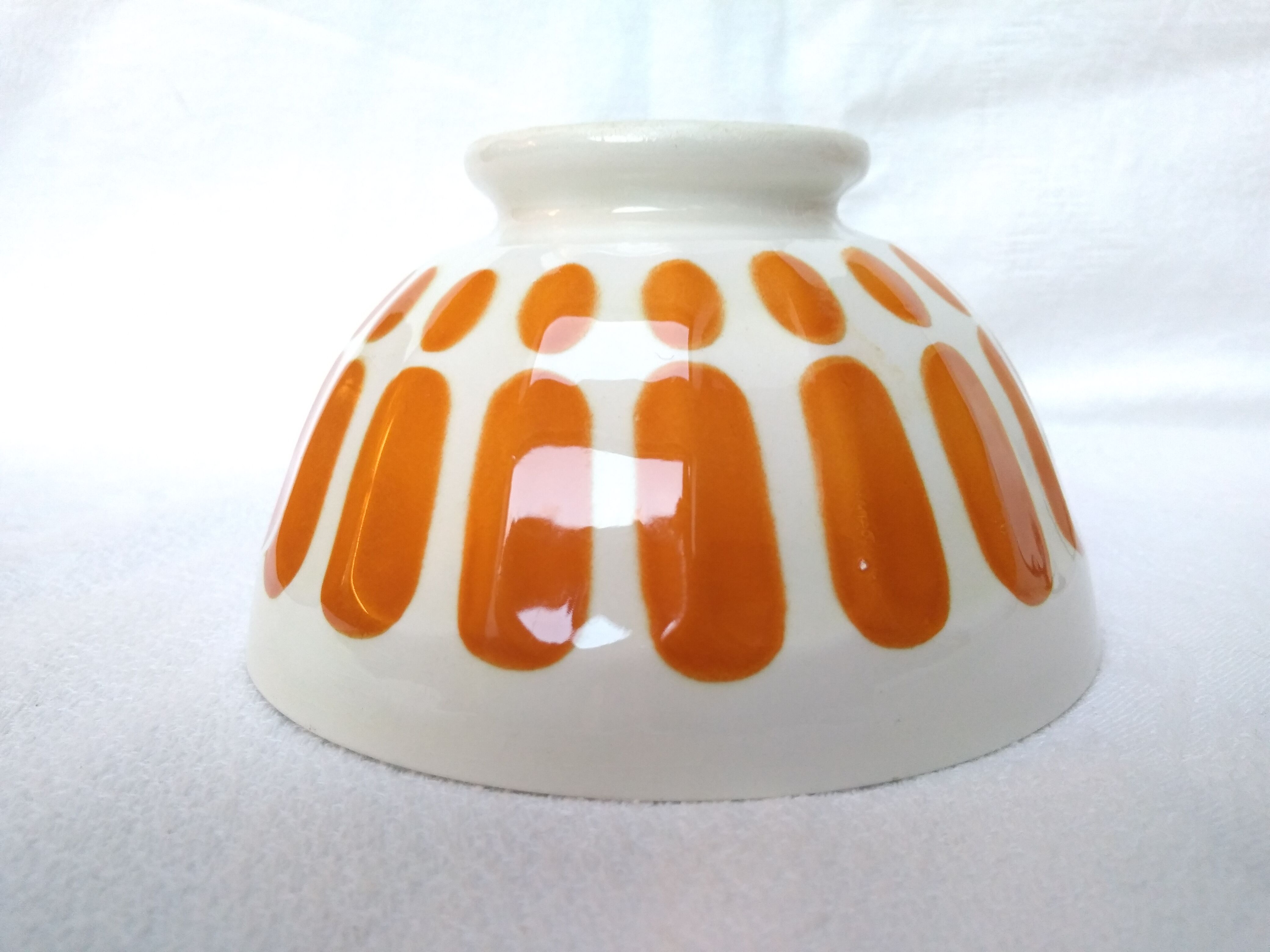 Bol Sarreguemines vintage 70 orange