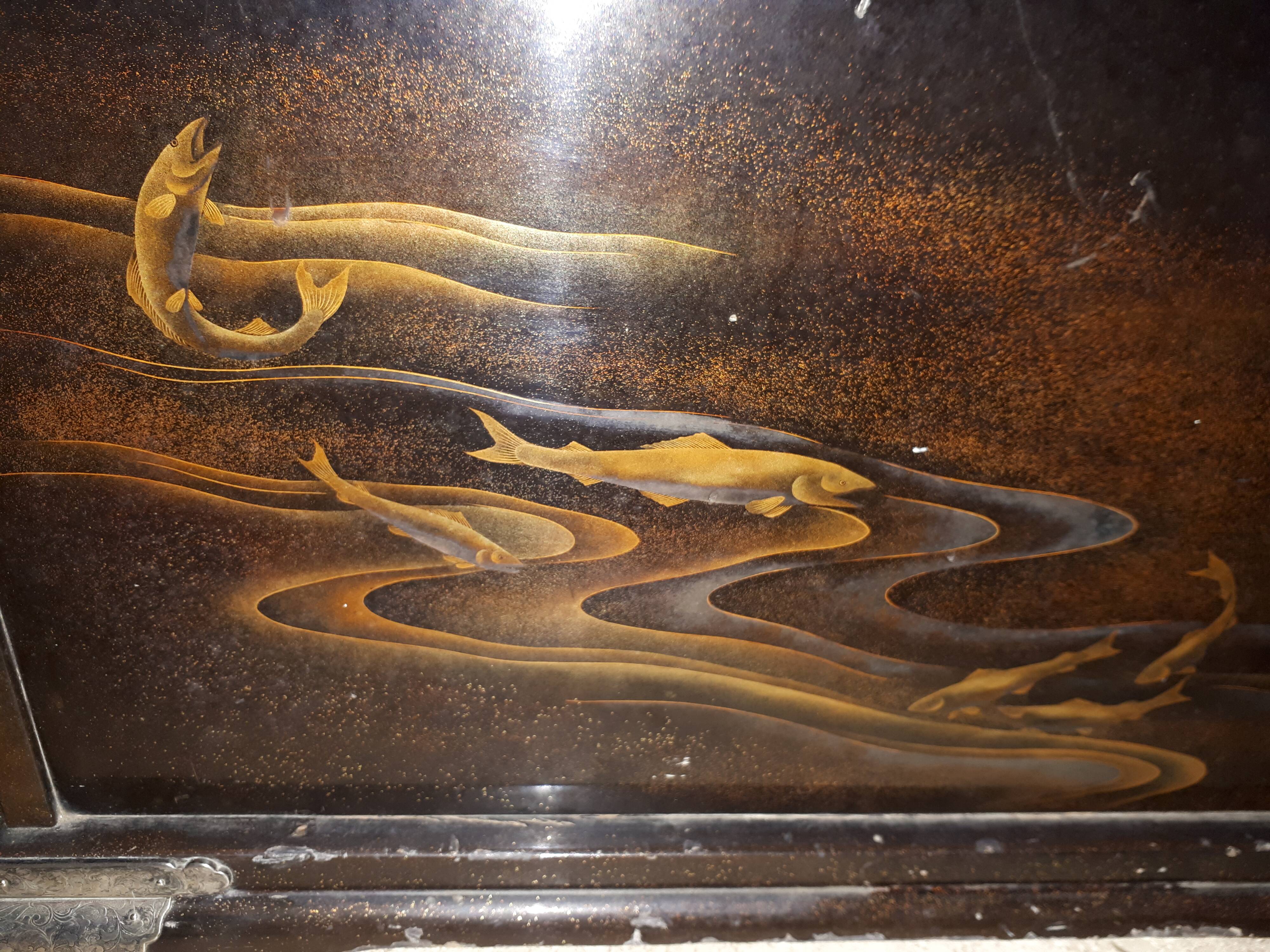 Small Japanese Lacquered Kazaridana Cabinet, Japan Edo Period