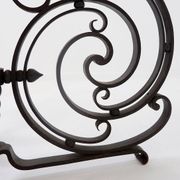 Art Nouveau Wrought iron tripod floor candlestick