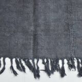 Shades of gray & silver vintage kilim rug