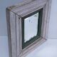 Beveled mirror patinated wood early 20th century