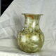 Vase with complete golden crystallization, high silhouette - Montgolfier - 80s