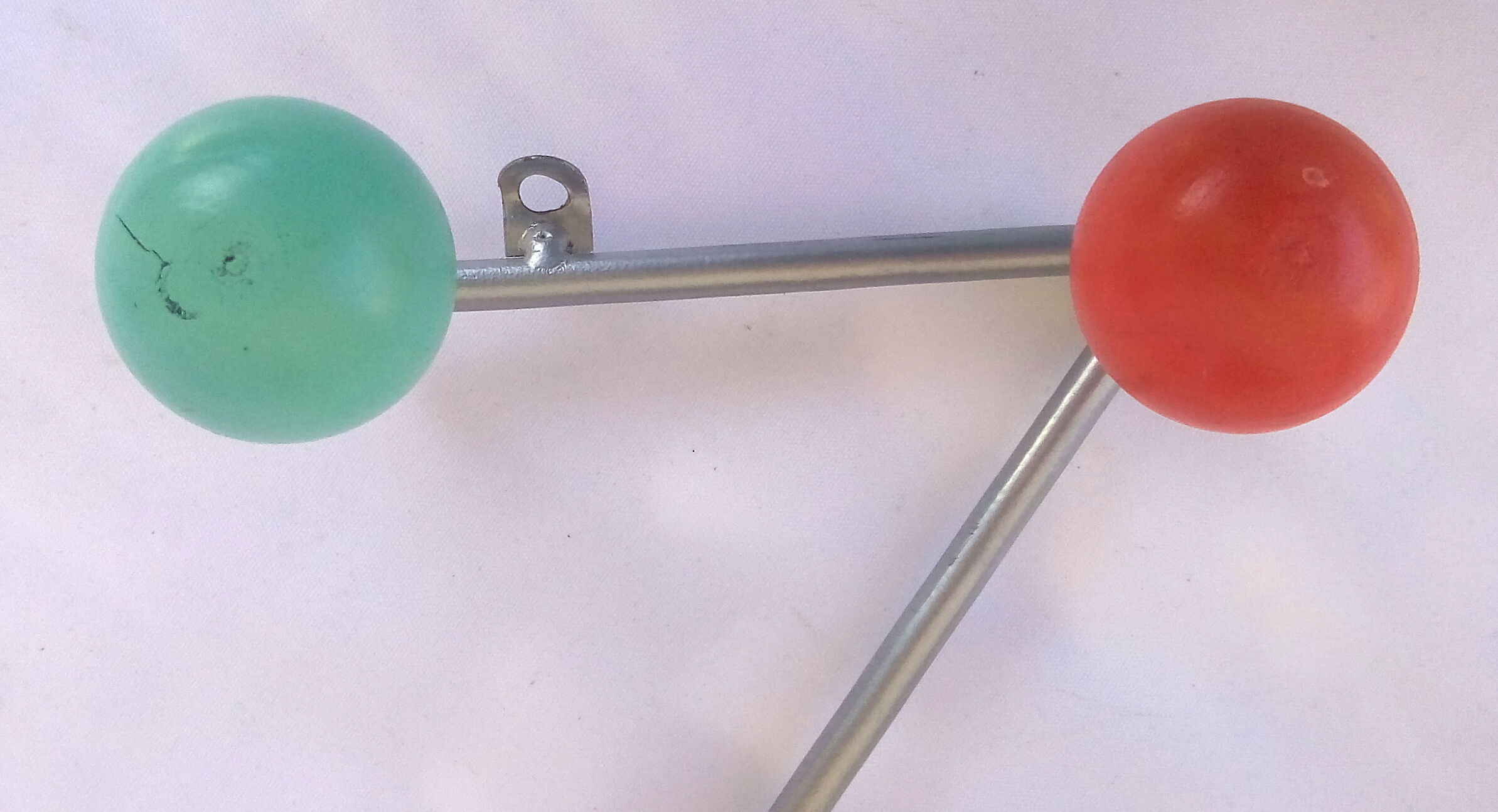 60s multi-coloured ball wall coat holder