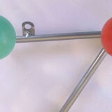 60s multi-coloured ball wall coat holder