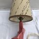 Former art deco ceramics rose lamp - golden - vintage beige daydal