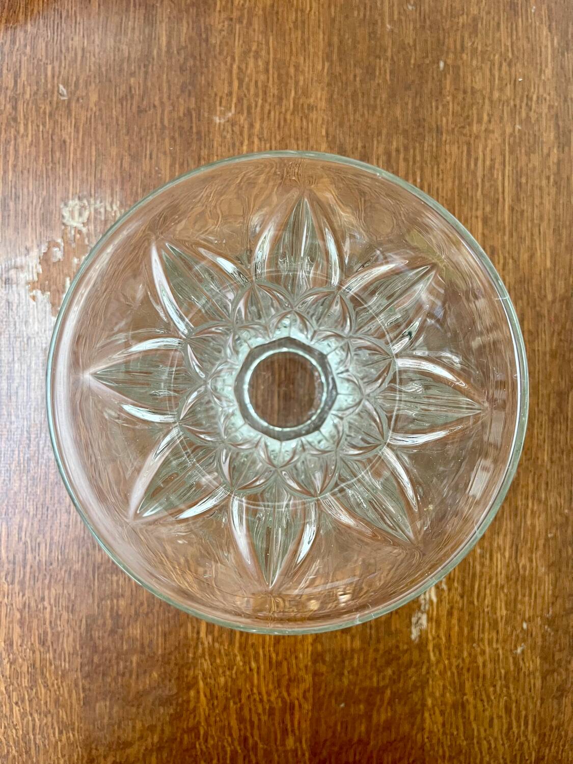 Molded glass vase