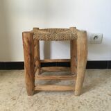 Wooden and rope stool