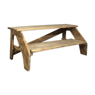 Former wooden workshop step