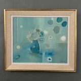 Oil on canvas still life 20th century by B. Jyren