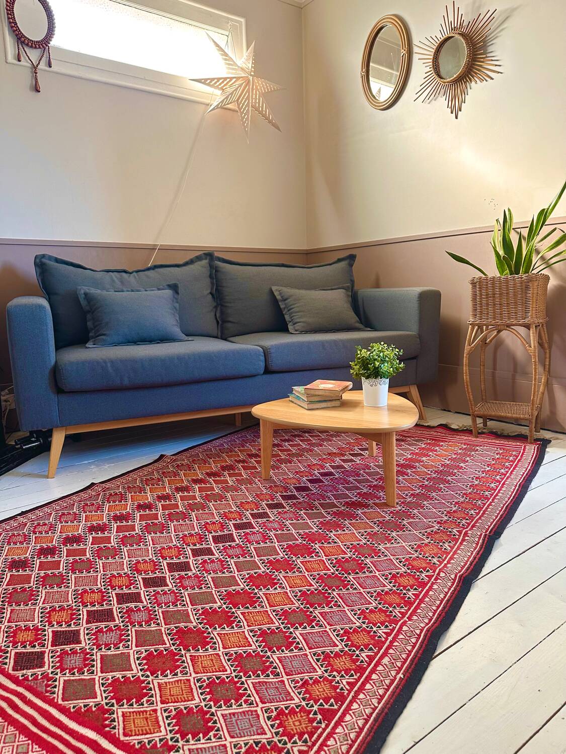Handmade kilim rug 140x235