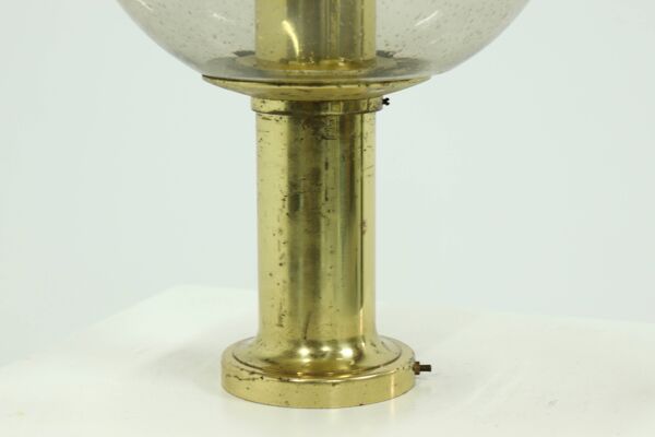 Plafonnier en verre texturé de Glashütte Limburg, Allemagne, années 1970