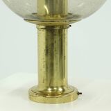 Textured Glass Ceiling Lamp by Glashütte Limburg Germany 1970s