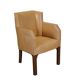 Vintage armchair in faux leather and painted beech, Italy, 1930s-1940s.