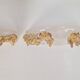 Vintage Bowl Wall Lamps in Goldleaf Murano Glass, Italy, 1970s, Set of 2