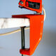 Lampe d'architecte Ledu orange, France 1970