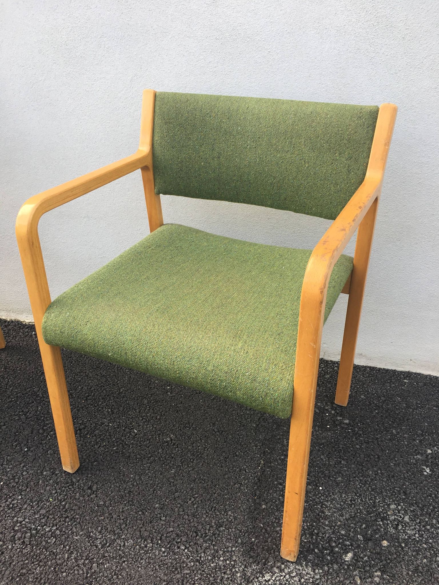 Curved wooden chairs by Wilhelm Ritz for Wilkhahn 1960/1970 - Set of 2