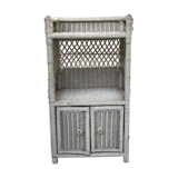 Meuble étagère en rotin