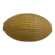 Murano Gold Glass Ceiling Light Flushmount, 1970s
