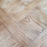 Rectangular side table iron wood